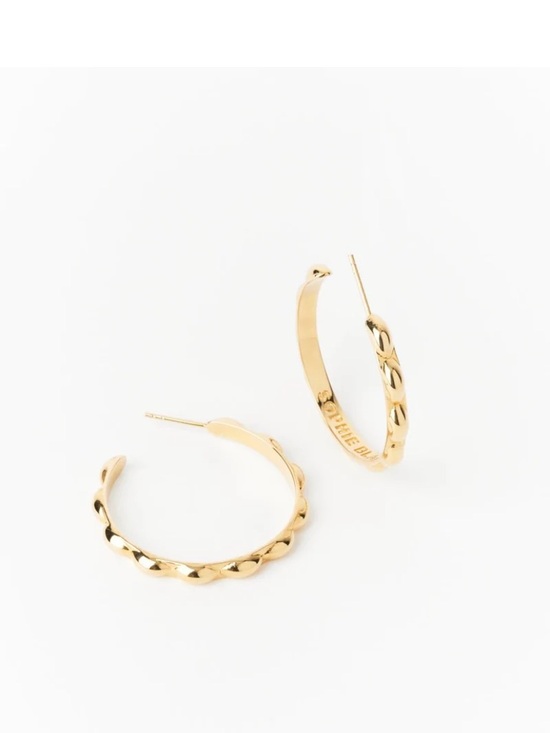 Sophie Blake Jewelry - Sophie Blake Selena Hoops - Golden (Large) New with Box